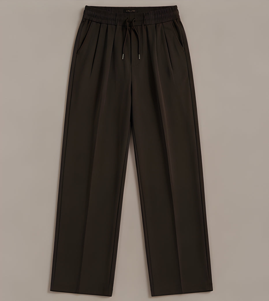 Espresso Relaxed Trouser - Espresso Brown | Tarlano